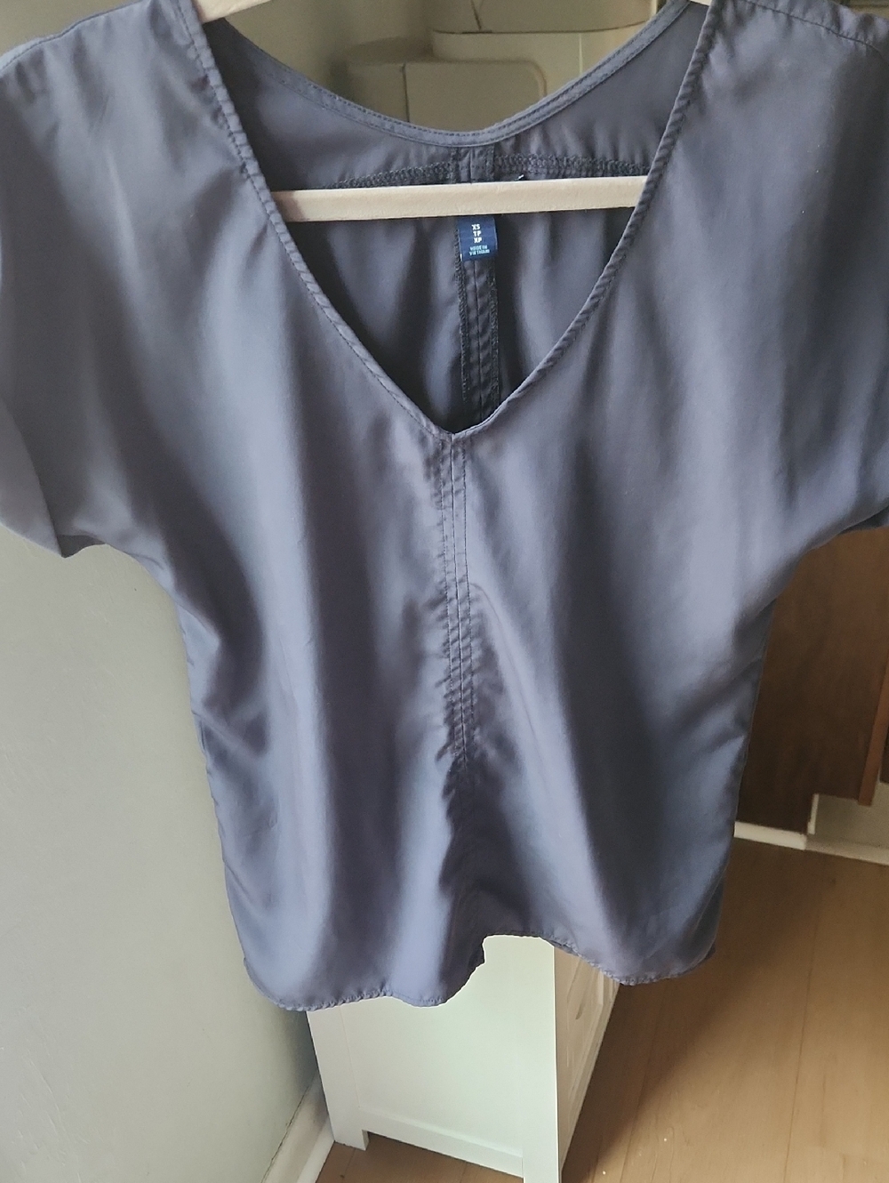 Old Navy Slate Blue V-Neck Tee